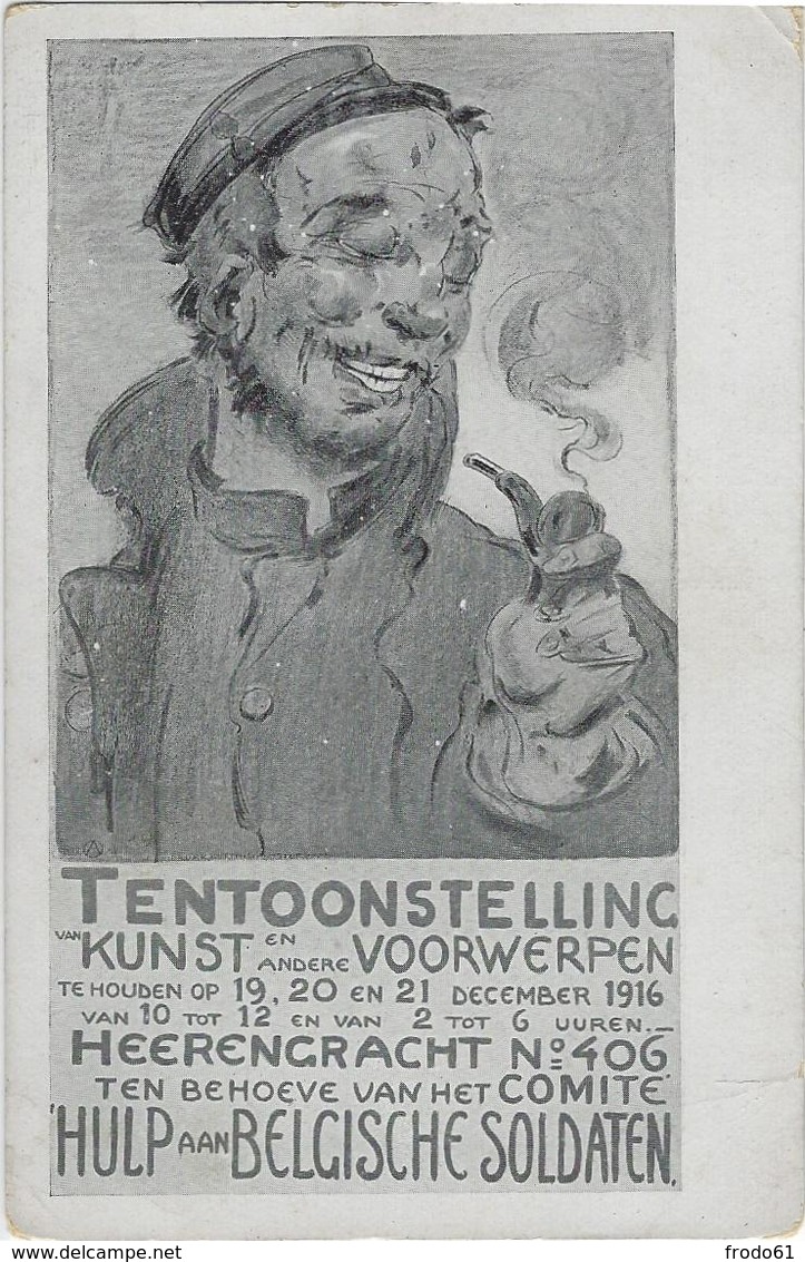 ALFRED OST, TENTOONSTELLING 1916 HEERENGRACHT VOOR HULP AAN BELGISCHE SOLDATEN - Mechelen