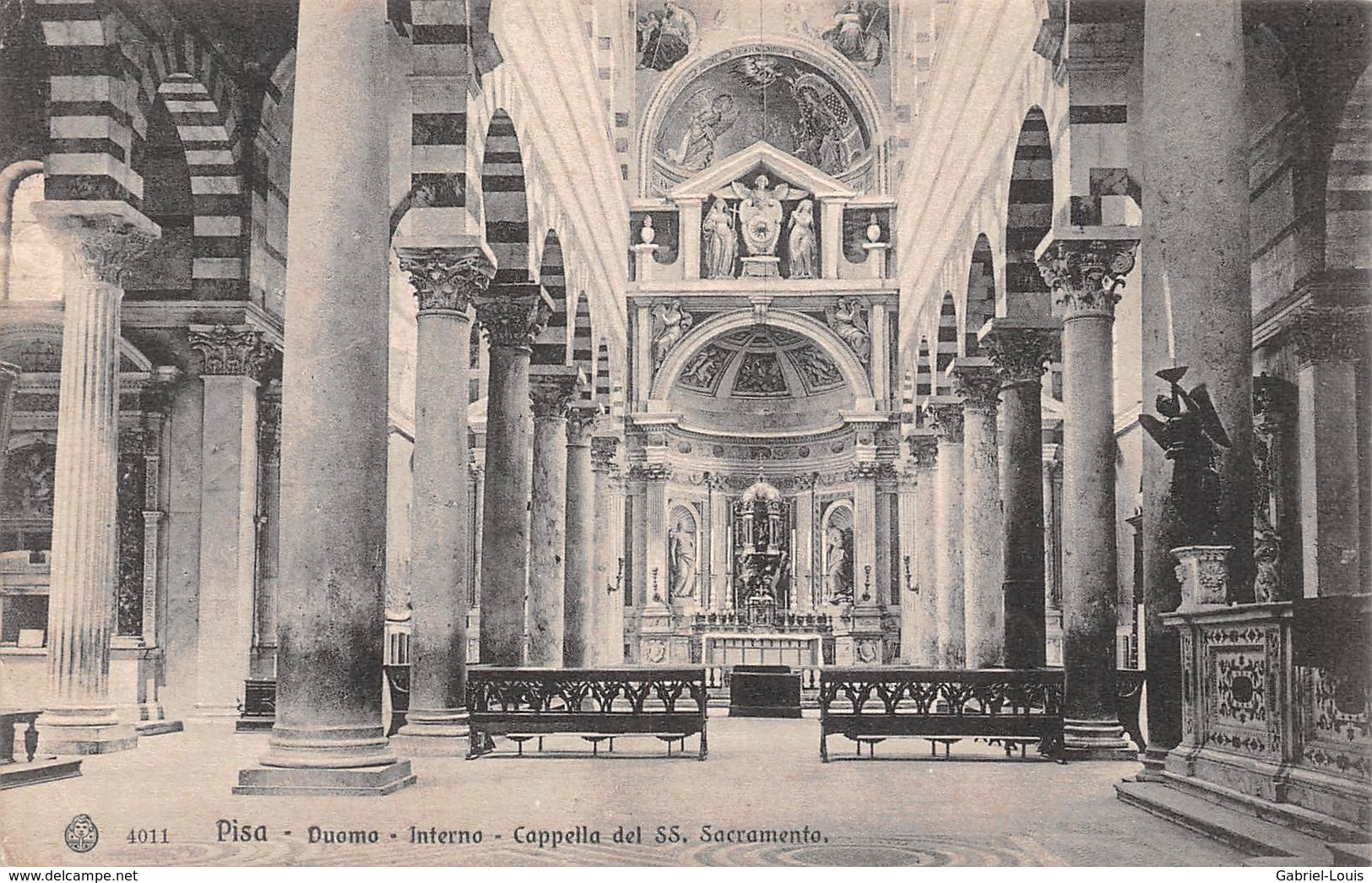 Pisa Duomo Interno Cappela Del SS Sacramento - Non Circulé - Pisa