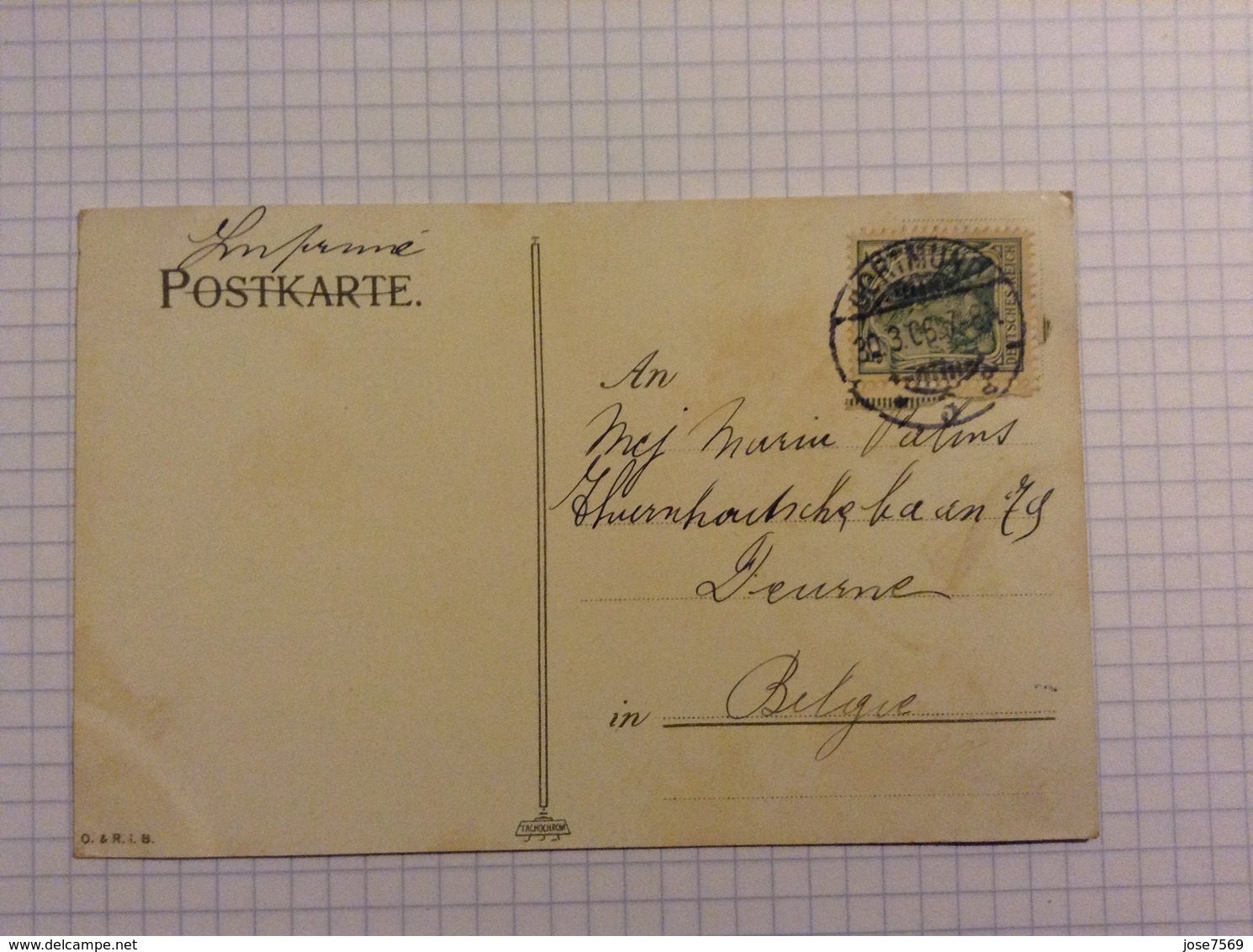 #postkaart, Breslau Nu Polen Wasserturn Sud Vorstadt, Gelopen 1906, Zegel Germania 5 Pfennig Nr. 85 I Deutsches Reich - Pologne