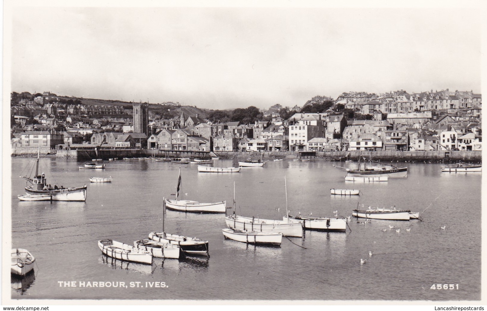 Postcard The Harbour St Ives RP My Ref  B12741 - St.Ives