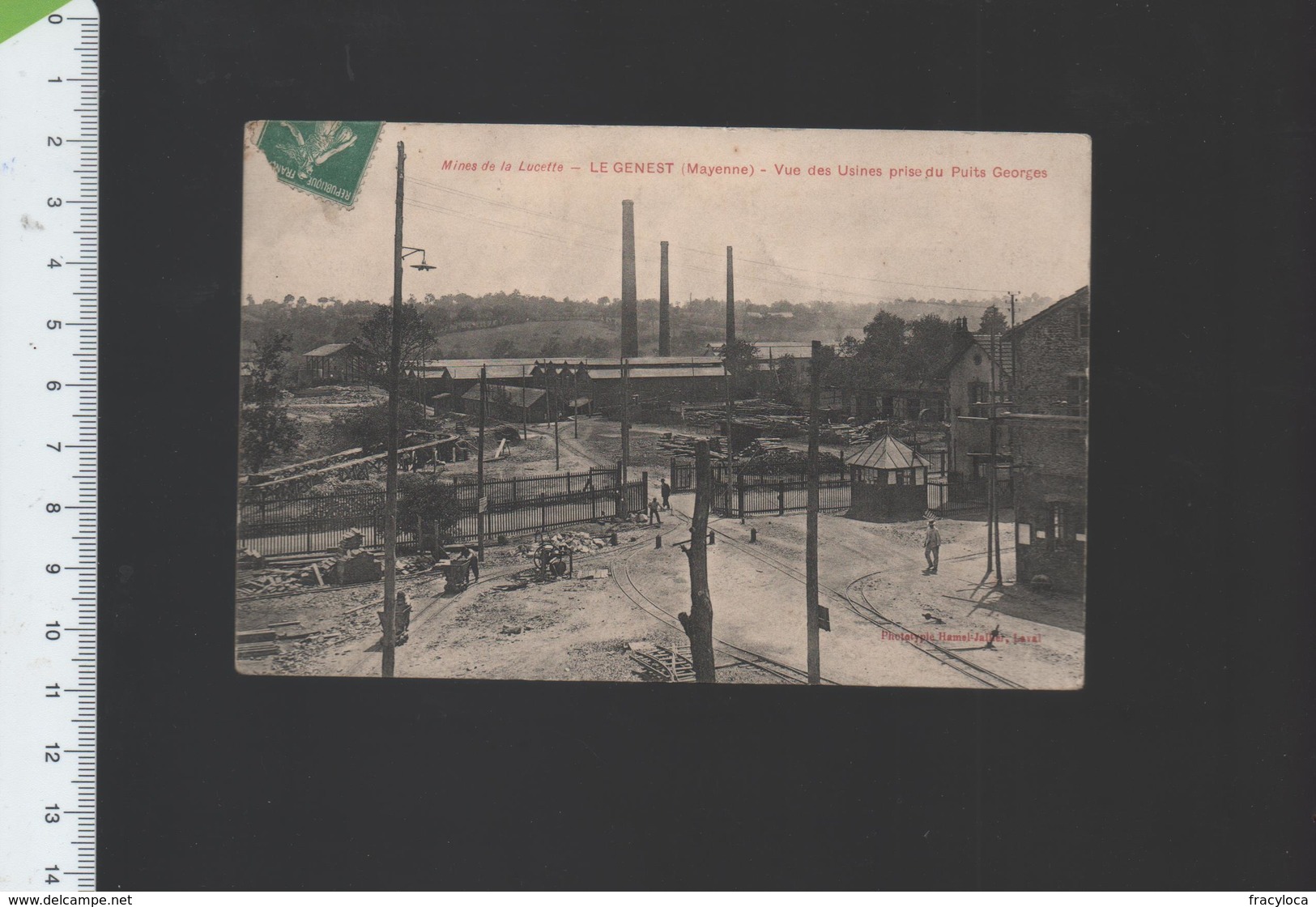 53  LE GENEST USINES DE LA LUCETTE VUE PRISEDU PUITS GEORGES  En 1910  Phototypie HAMEL JALLIER  LAVAL - Le Genest Saint Isle