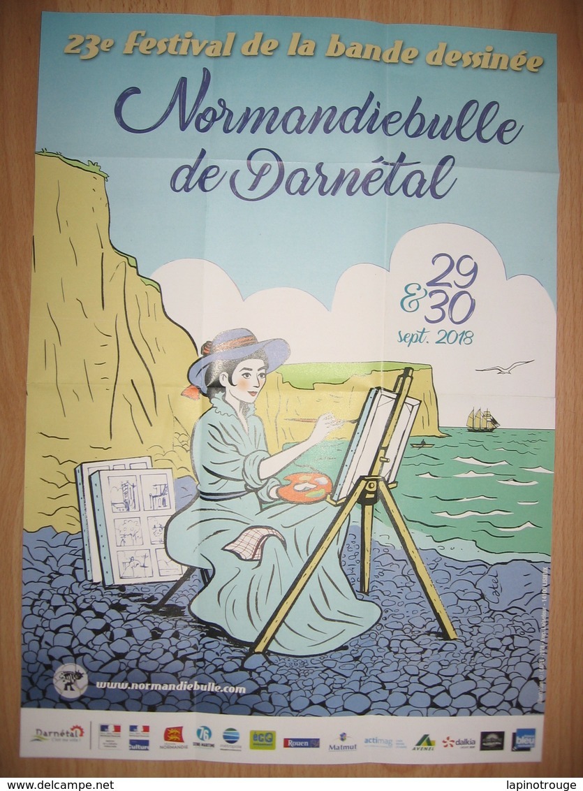 Affiche CATEL Festival BD Darnétal 2018 (Olympe De Gouges - Affiches & Posters