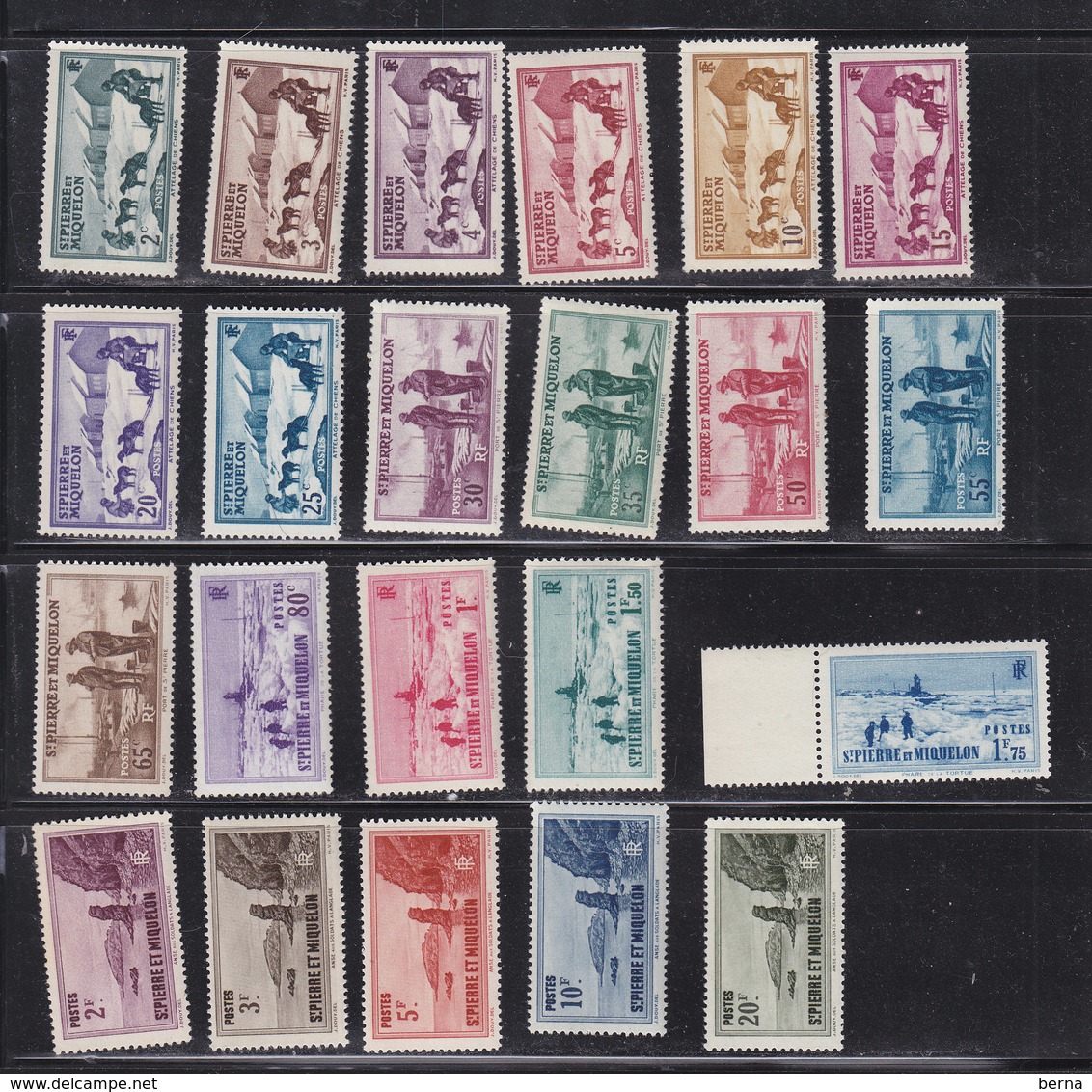 SAINT PIERRE ET MIQUELON 167/188 LUXE NEUFS SANS CHARNIERE - Unused Stamps