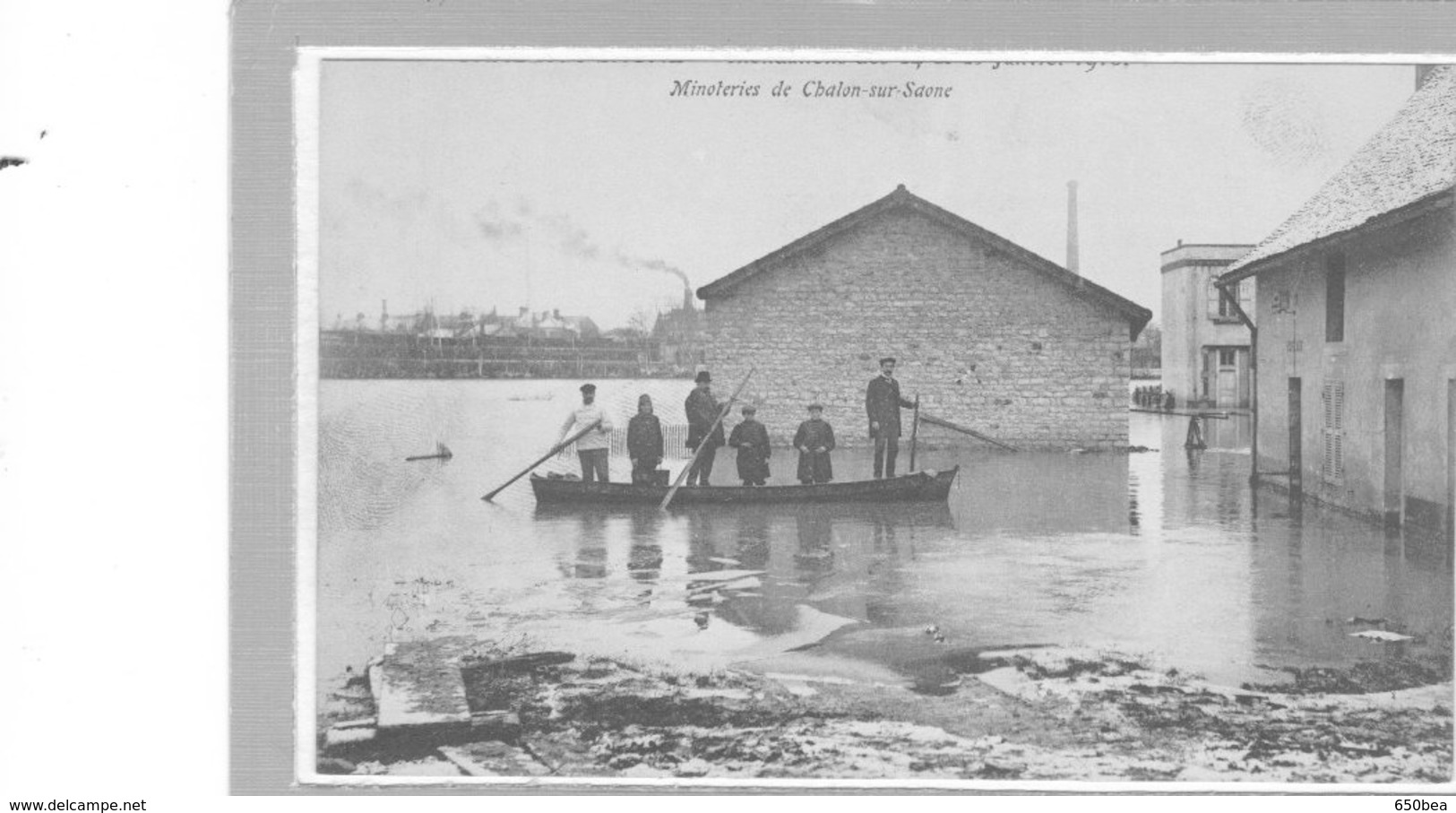 Inondations Des 24 Et 25 Janvier 1910.Minoteries De Chalon Sur Saône - Chalon Sur Saone