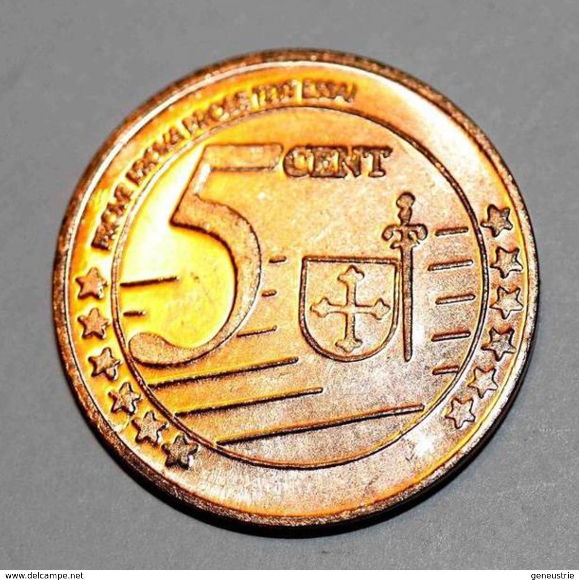 Madeira - Madère 2005 BU EURO PATTERN EURO ESSAI 5 Cents - Portugal - 5 Euro Cent - Pruebas Privadas