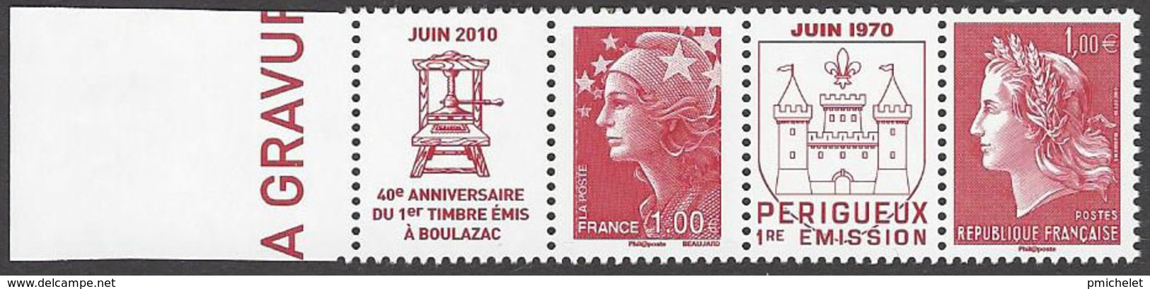 France 2010 - 40eme Anniversaire De BOULAZAC - Impression Taille Douce - Paire YT 4461+4462 - Unused Stamps