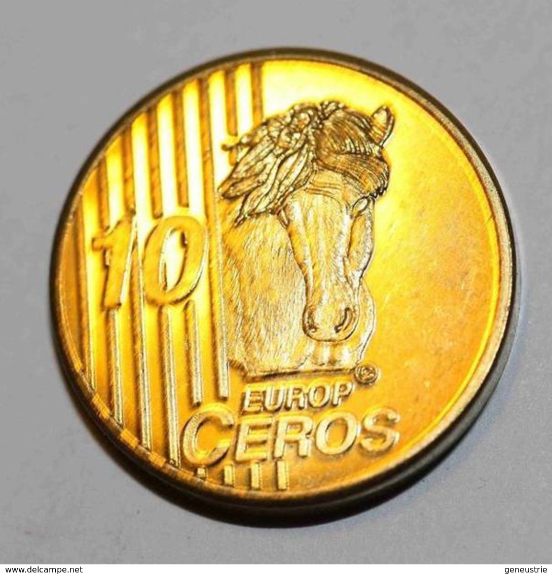 Europ Ceros - Islande - 2004 BU EURO PATTERN EURO ESSAI 10 Cents - Poney Pony / Viking Odin (?) 10 Euro Cent - Privatentwürfe