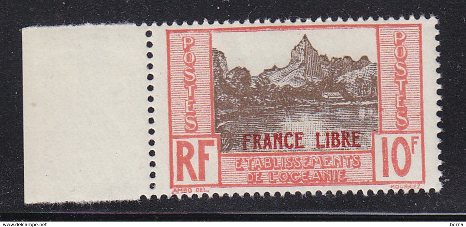 OCEANIE 142 FRANCE LIBRE LUXE NEUF SANS CHARNIERE - Neufs