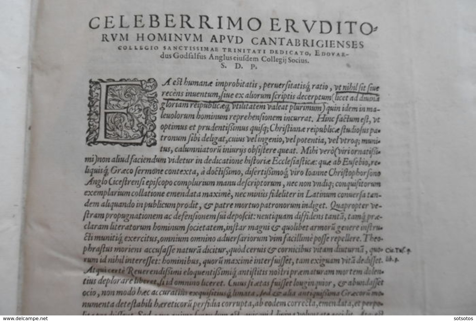 Scrittori Greci - Historiae Ecclesiasticae Scriptores Graeci - 1570 - Tot De 18de Eeuw