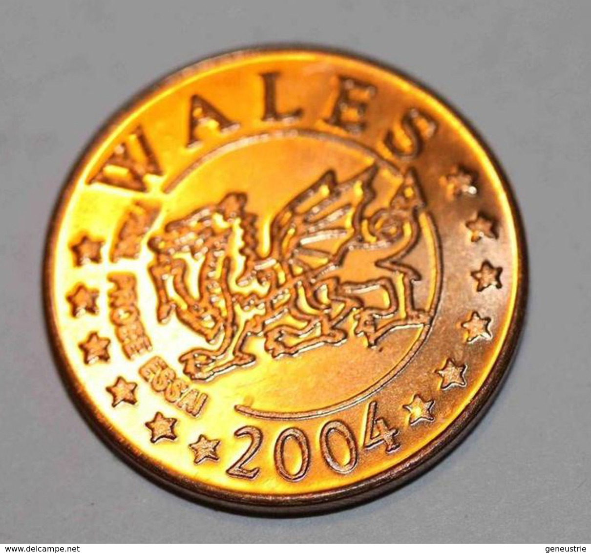 Wales - Pays De Galles 2004 BU EURO PATTERN EURO ESSAI 5 Cents - 5 Euro Cent - Privatentwürfe