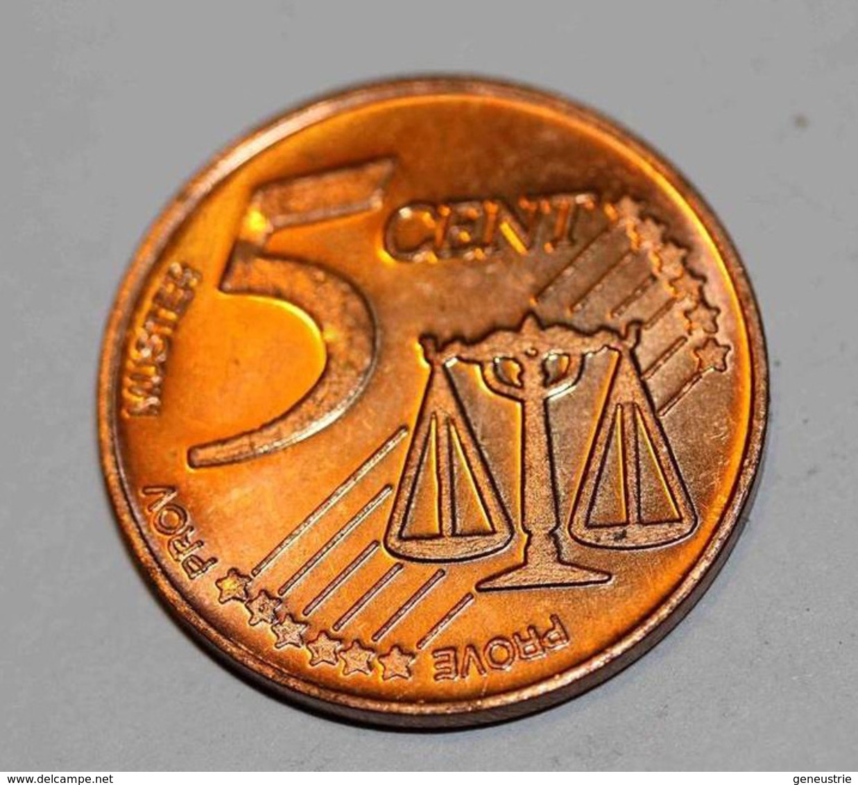 Wales - Pays De Galles 2004 BU EURO PATTERN EURO ESSAI 5 Cents - 5 Euro Cent - Prove Private