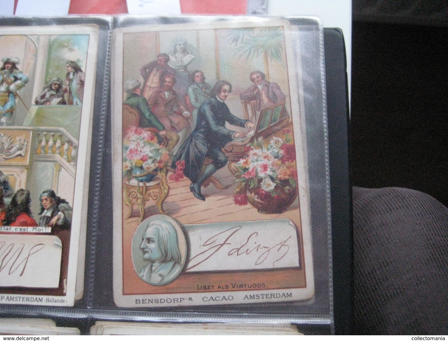 7 Cards,  14cm X 9cm  Advertising  C1890  CACAO COCOA BENSDORP Chocolate, Famous WRITERS, Literature VG - Other & Unclassified