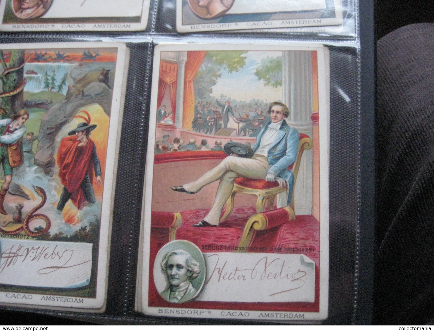 8 Cards,  14cm X 9cm  Advertising  C1890  CACAO COCOA BENSDORP Chocolate, Famous WRITERS, Literature VG - Other & Unclassified