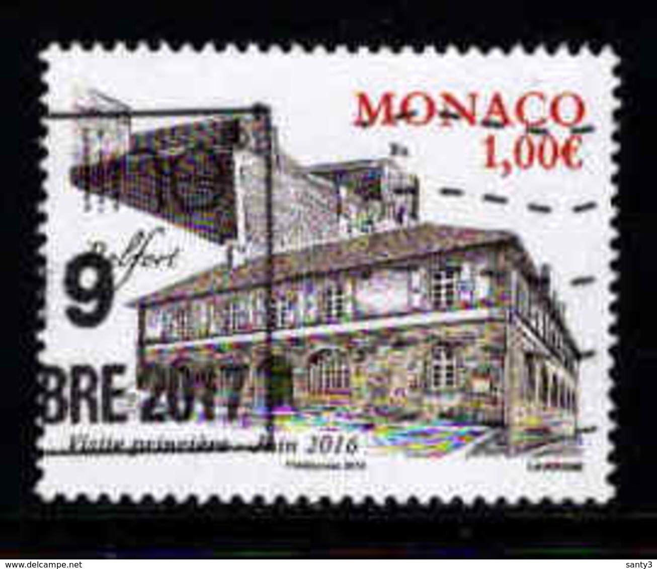 Monaco, Yv 3030   Année 2016, Oblitéré, Haute Valeur. - Used Stamps