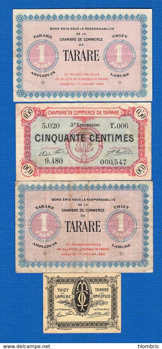 Tarare  4  Billets - Chamber Of Commerce