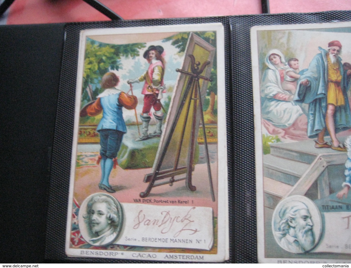 8 Cards,  14cm X 9cm  Advertising  C1890  CACAO COCOA BENSDORP Chocolate, Famous WRITERS, Literature VG - Other & Unclassified