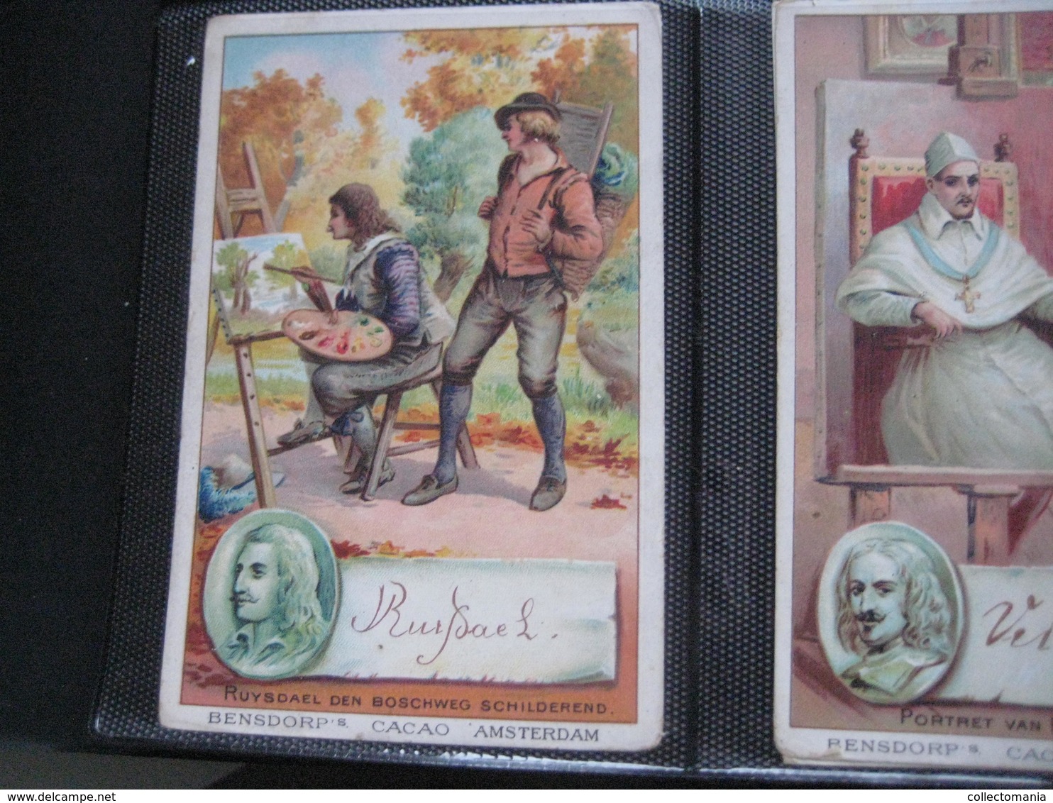 8 Cards,  14cm X 9cm  Advertising  C1890  CACAO COCOA BENSDORP Chocolate, Famous WRITERS, Literature VG - Other & Unclassified