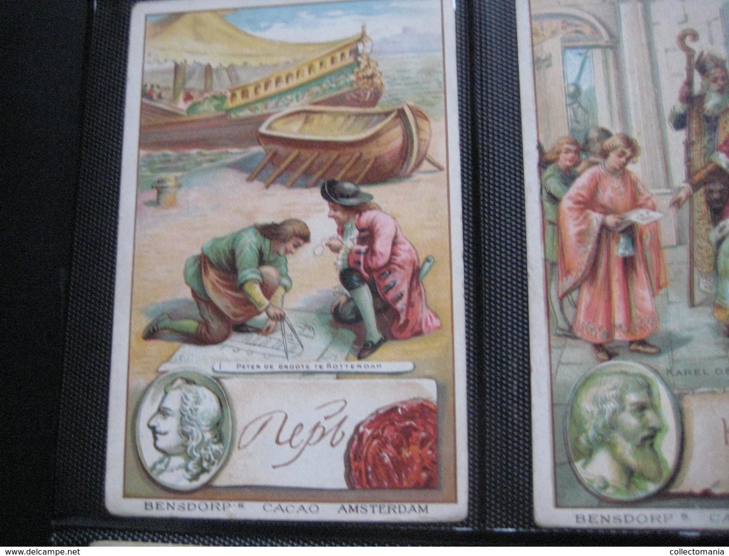 8 Cards,  14cm X 9cm  Advertising  C1890  CACAO COCOA BENSDORP Chocolate, Famous WRITERS, Literature VG - Sonstige & Ohne Zuordnung