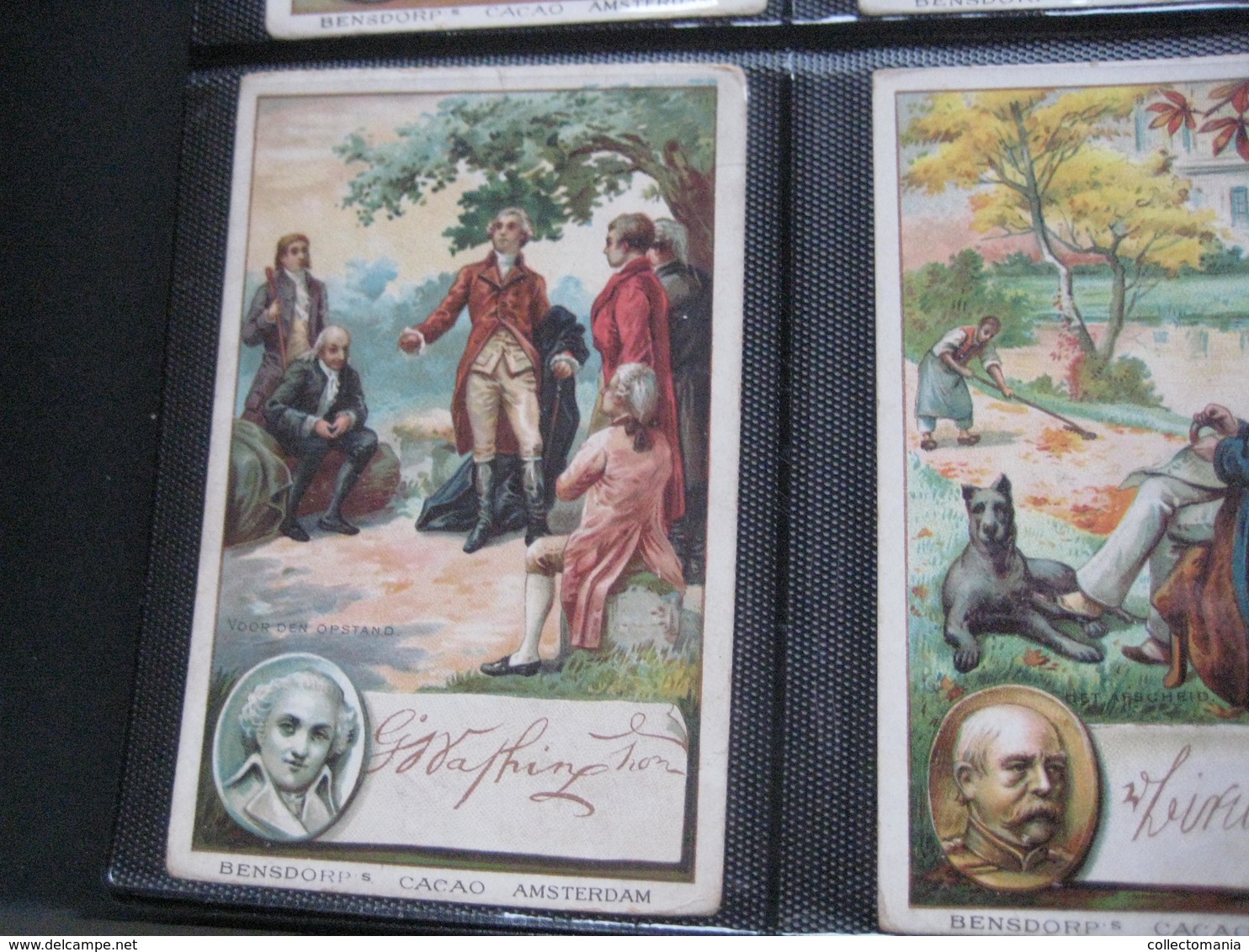 8 Cards,  14cm X 9cm  Advertising  C1890  CACAO COCOA BENSDORP Chocolate, Famous WRITERS, Literature VG - Other & Unclassified