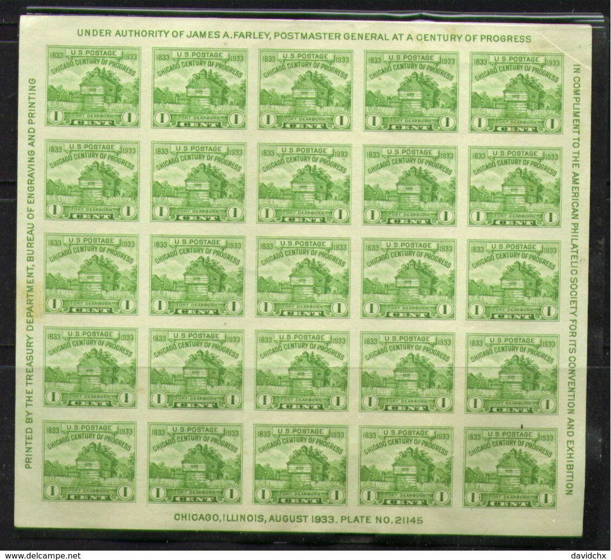 UNITED STATES, SOUVENIR SHEET, NO. 730, MNH / SEE NOTE (LE) - Unused Stamps