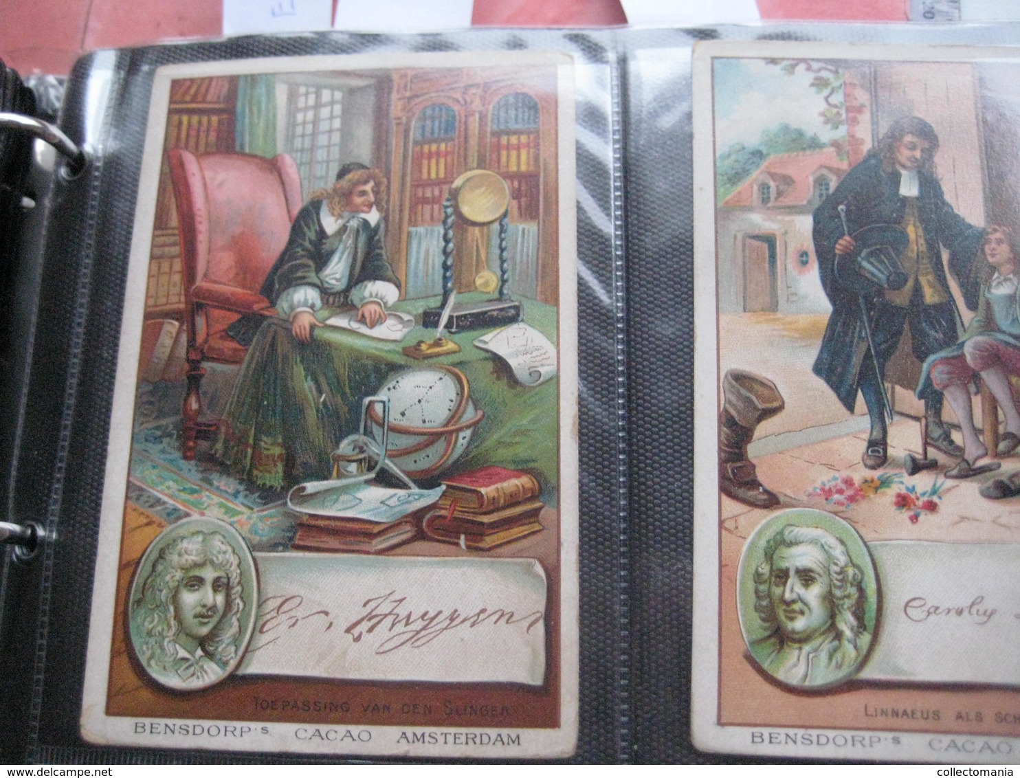 5 Cards,  14cm X 9cm  Advertising  C1890  CACAO COCOA BENSDORP Chocolate, Famous WRITERS, Literature VG - Other & Unclassified