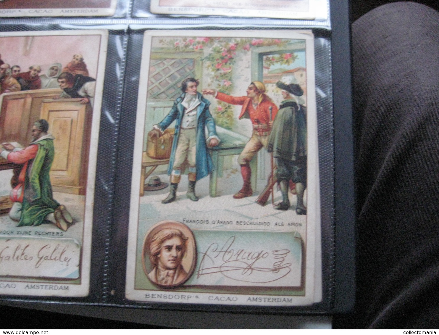 5 Cards,  14cm X 9cm  Advertising  C1890  CACAO COCOA BENSDORP Chocolate, Famous WRITERS, Literature VG - Other & Unclassified