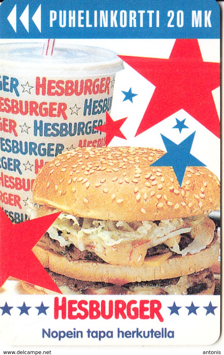 FINLAND - Hesburger, Turun Puhelin Telecard, Tirage 9000, Exp.date 12/97, Used - Finnland