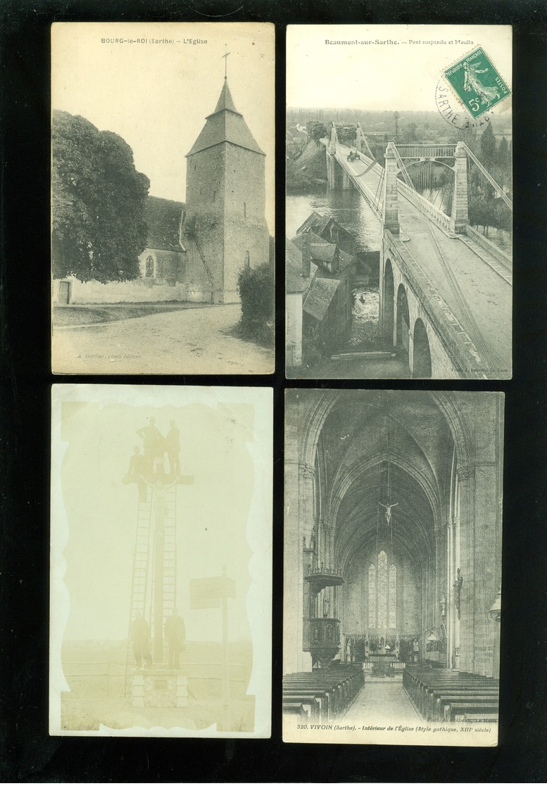 Beau lot de 60 cartes postales de France  Sarthe  Mooi lot van 60 postkaarten van Frankrijk ( 72 ) - 60 scans