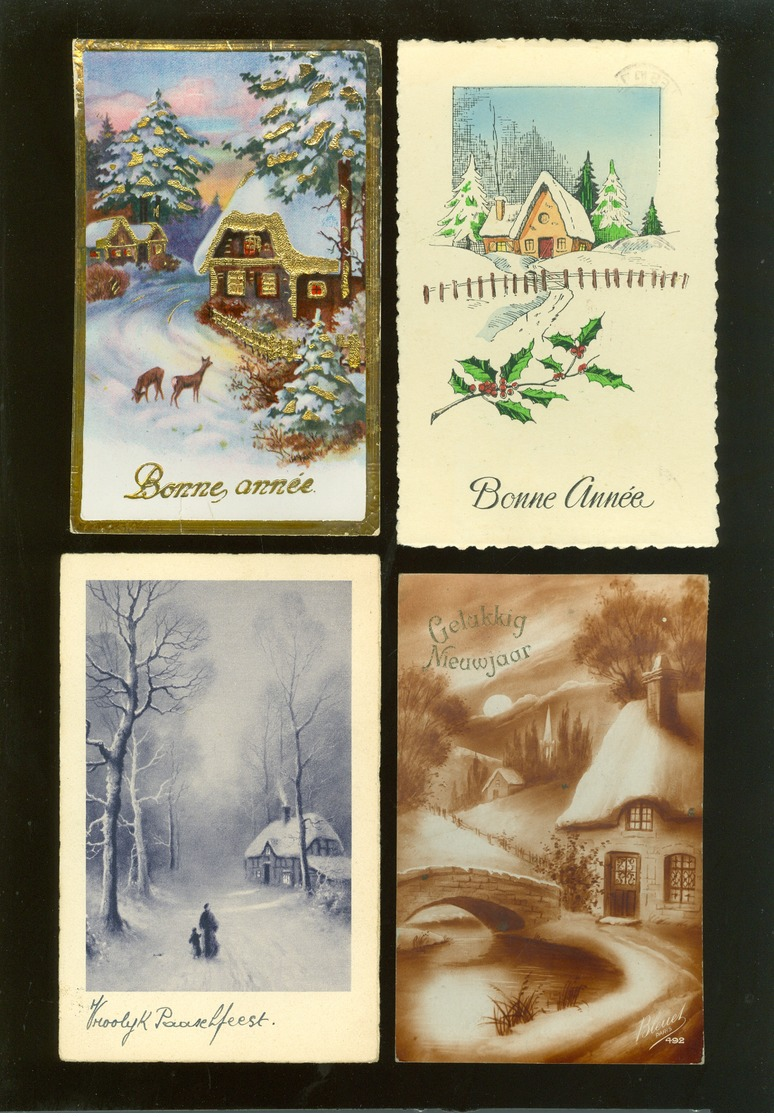 Beau lot de 60 cartes postales de fantaisie paysages paysage Mooi lot van 60 postkaarten fantasie landschappen landschap