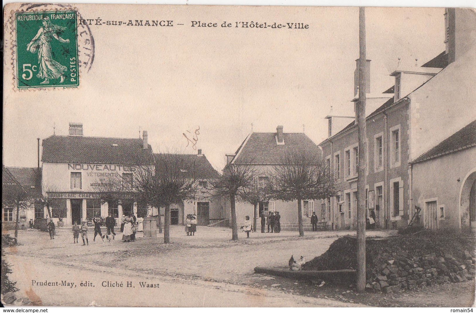 LA FERTE SUR AMANCE-PLACE DE L'HOTEL DE VILLE - Autres & Non Classés