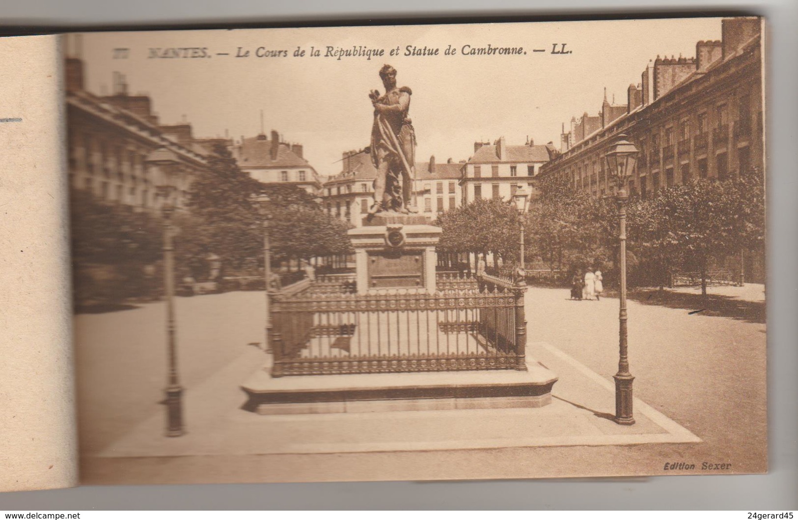 CARNET COMPLET 20 CPSM NANTES (Loire Atlantique) - Places du Commerce, de la Bourse, Duchesse Anne, Gare de la Bourse..;