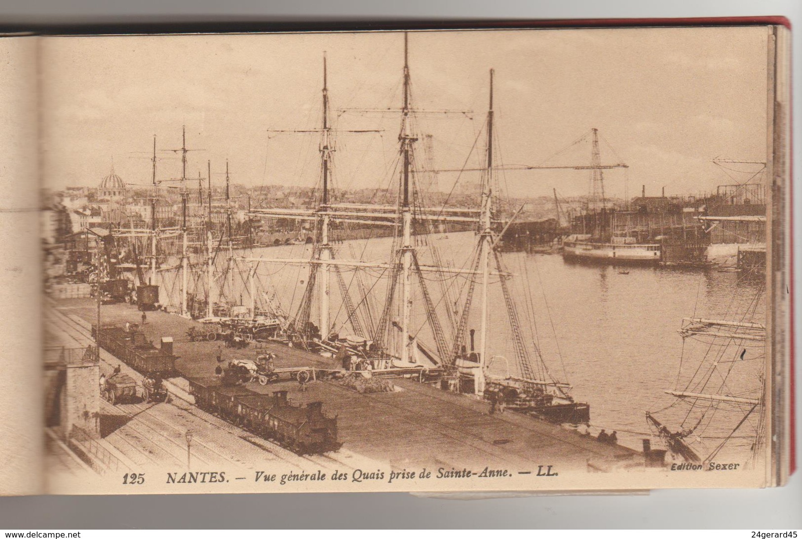 CARNET COMPLET 20 CPSM NANTES (Loire Atlantique) - Places du Commerce, de la Bourse, Duchesse Anne, Gare de la Bourse..;