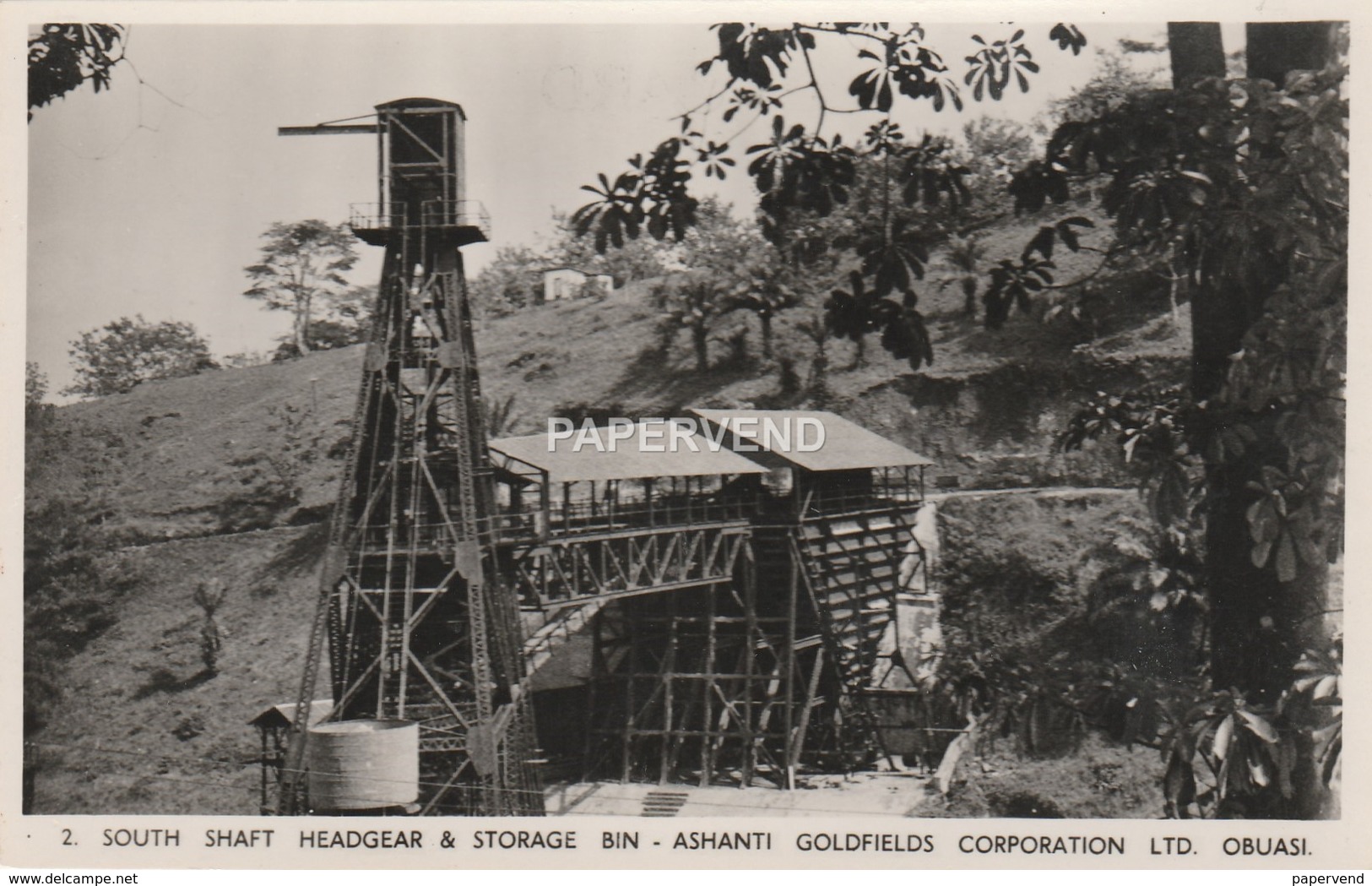 Ghana  OBUASI Ashanti  Goldfields South Shaft Gold Mine RP Gh56 - Ghana - Gold Coast