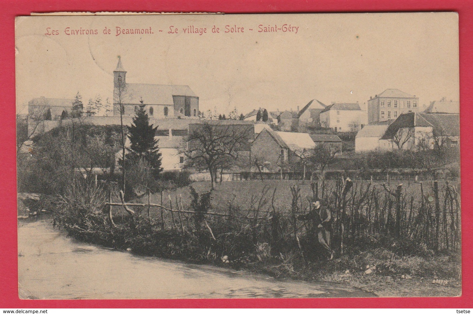 Saint-Gery - Le Village De Solre ... Personnage - 1912 ( Voir Verso ) - Beaumont