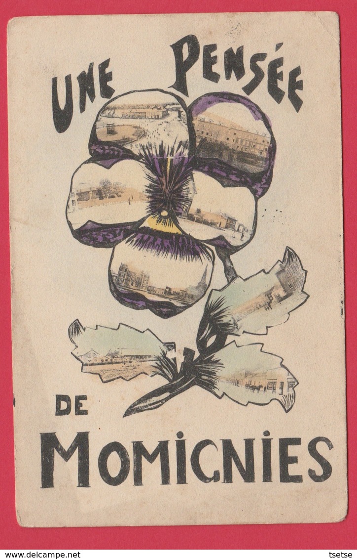 Momignies - Une Pensée De ... - Carte 8 Vues - 1907 ( Voir Verso ) - Momignies