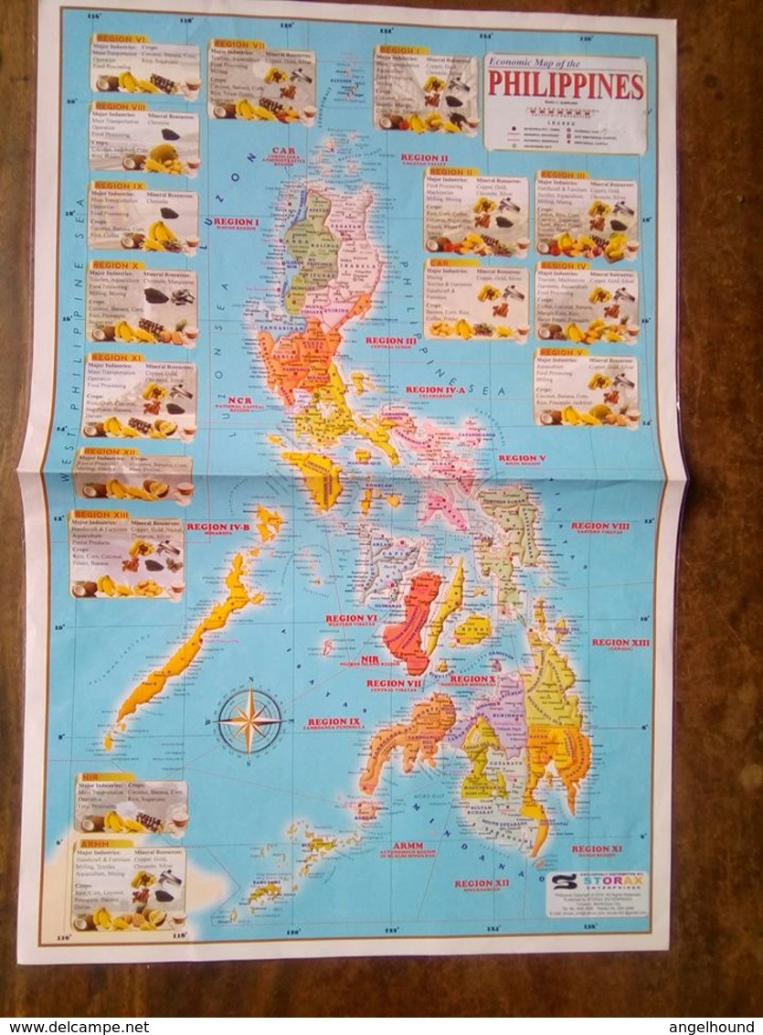 Economic Map Of The Philippines - Cartes Topographiques