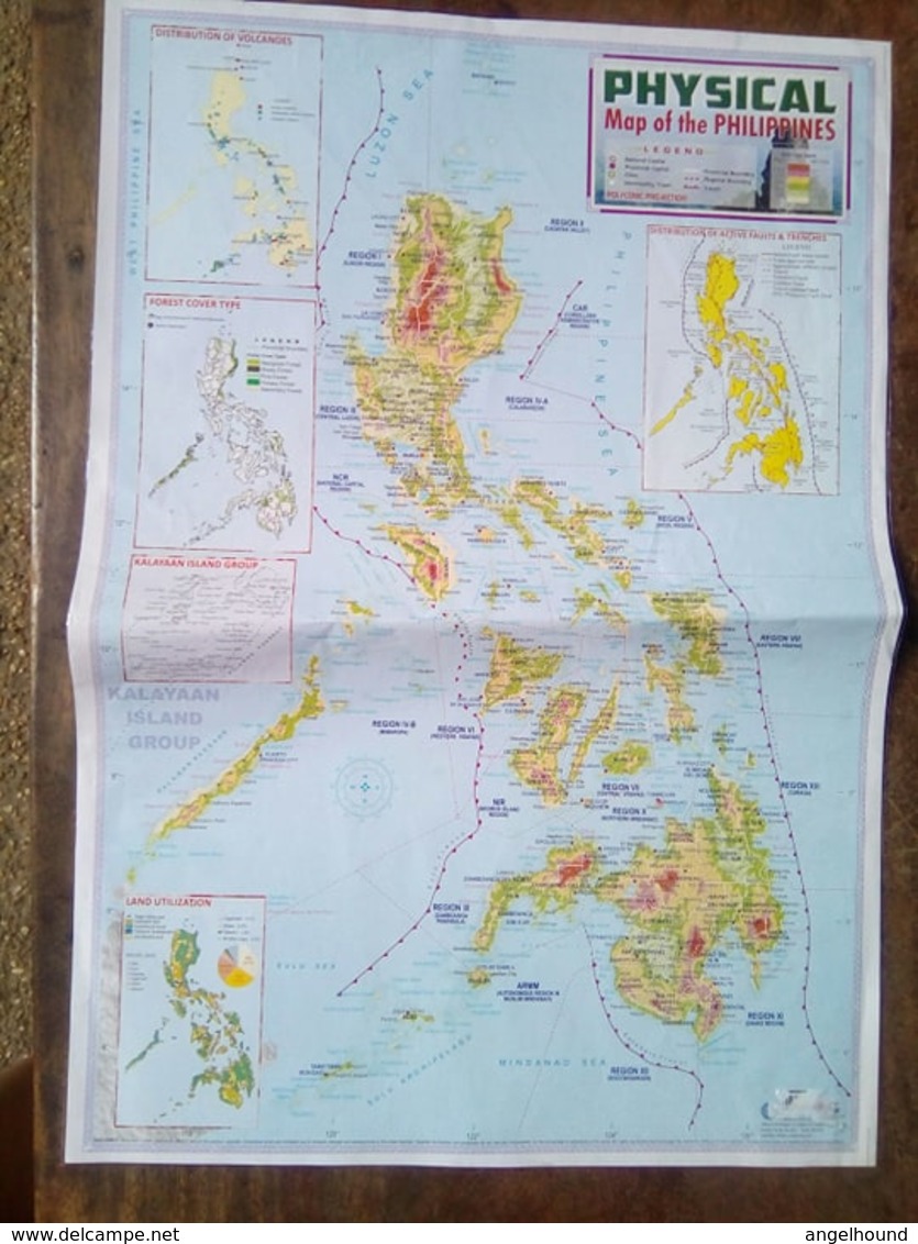 Physical Map Of The Philippines - Cartes Topographiques