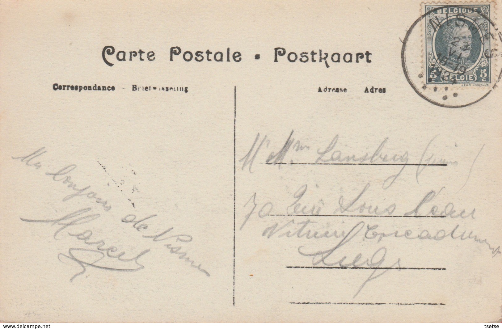 Nismes - Rue De La Gare ... Quartier - 1924 ( Voir Verso ) - Viroinval
