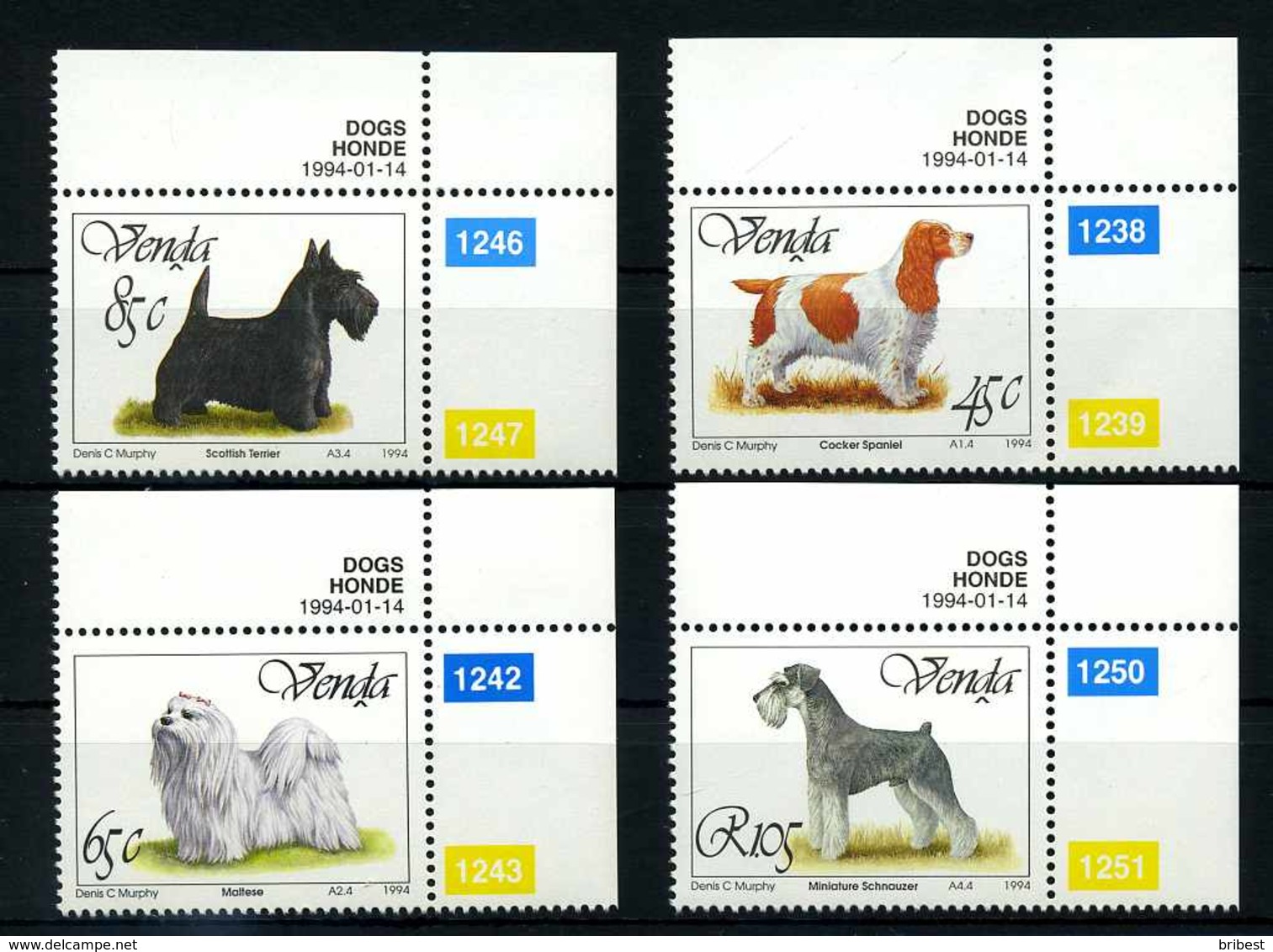 VENDA 1994 Nr 266-269 Postfrisch (107704) - Hunde