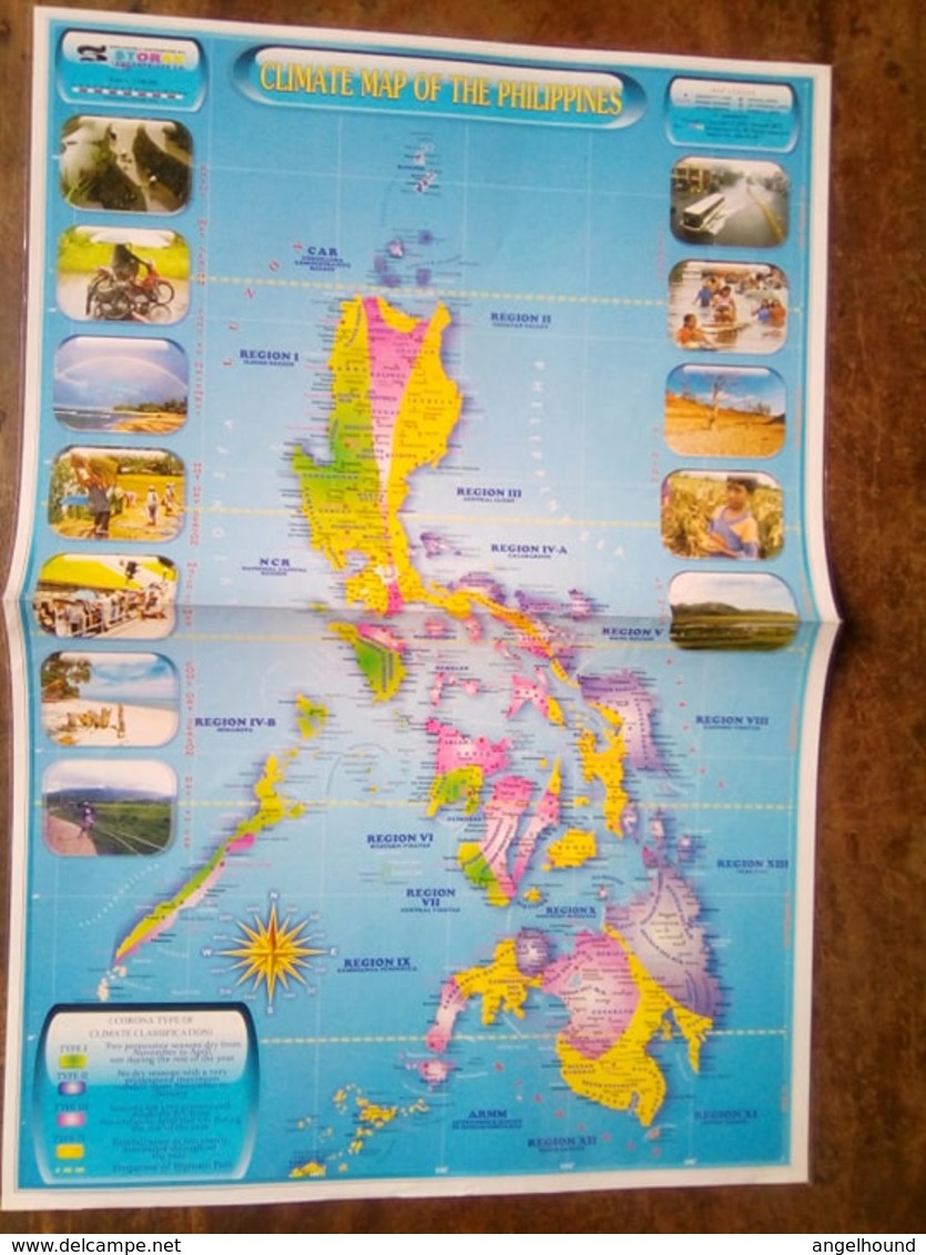 Climate Map Of The Philippines - Cartes Topographiques