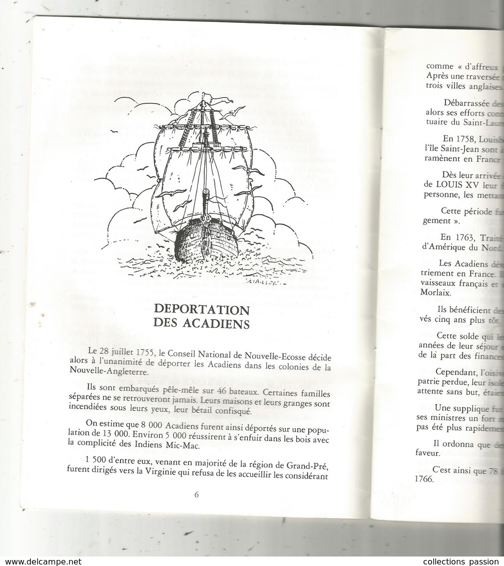 Régionalisme ,Poitou Charente , Vienne, Le Pays Chatelleraudais Et Les Acadiens,1988, 32 Page, 6 Scans , Frais Fr 3.55 E - Poitou-Charentes