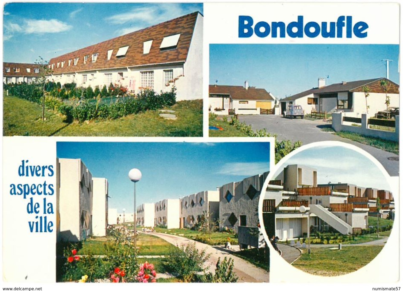 CP BONDOUFLE - Divers Aspects De La Ville - 4 Vues - Multi-Vues - Ed. RAYMON N°91.216 - Bondoufle