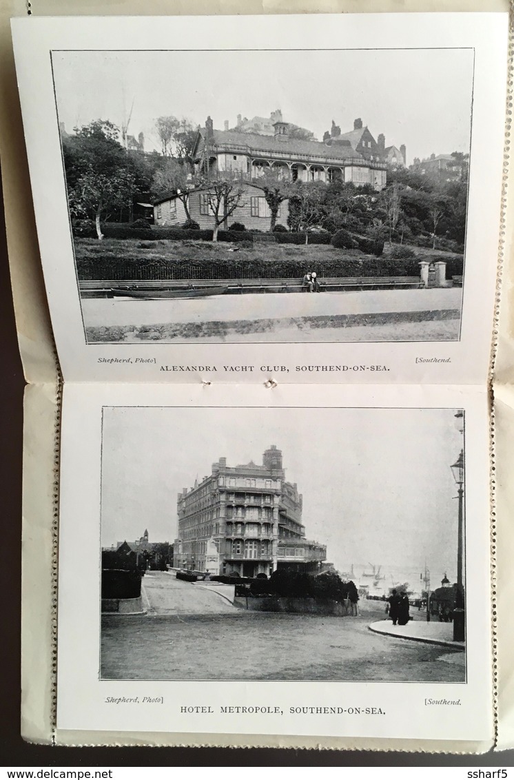 Shepherd's SOUTHEND Souvenir And Letter Card W. 12 Photos 1920'ies? - Southend, Westcliff & Leigh