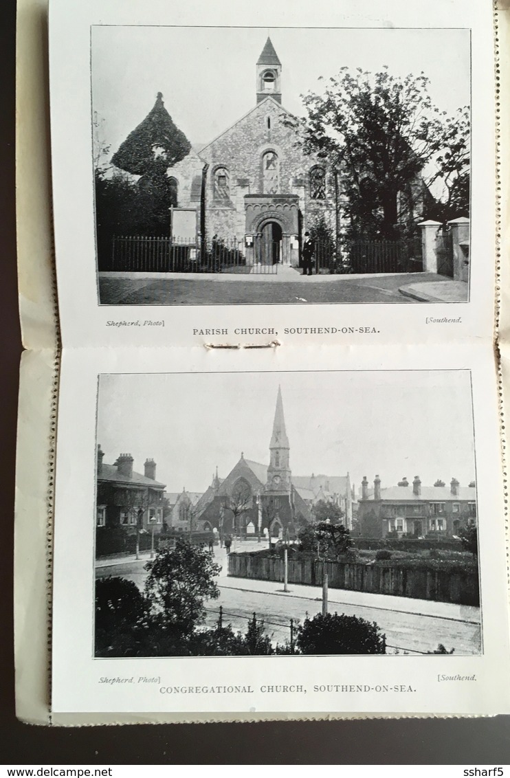 Shepherd's SOUTHEND Souvenir And Letter Card W. 12 Photos 1920'ies? - Southend, Westcliff & Leigh