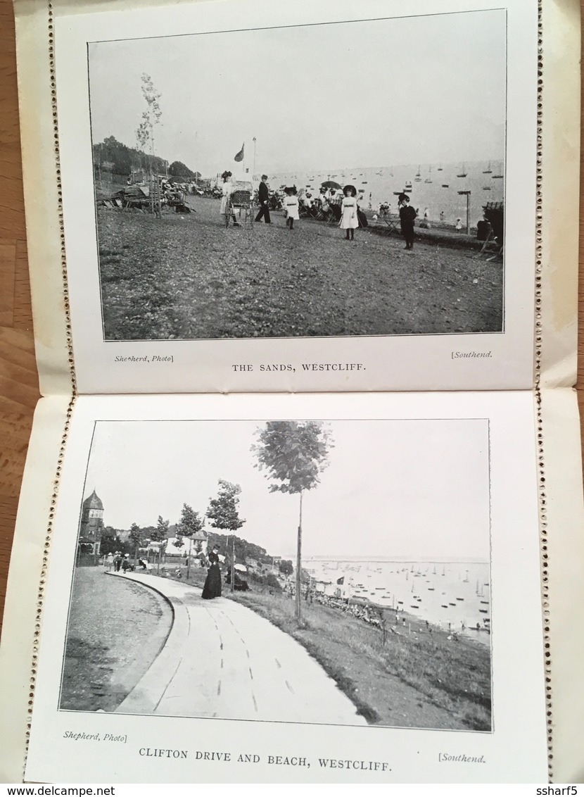 Shepherd's SOUTHEND Souvenir and Letter Card w. 12 photos 1920'ies?