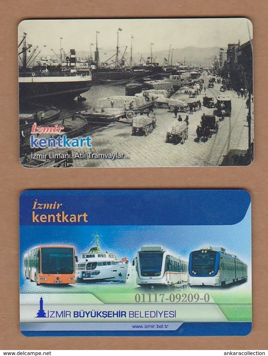 AC - MULTIPLE RIDE METRO, SUBWAY, PASSENGER FERRY & BUS PLASTIC CARD IZMIR #9, TURKEY PUBLIC TRANSPORTATION - Other & Unclassified