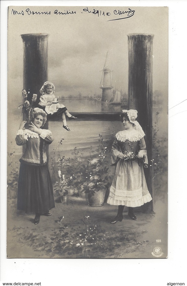 21258 - Femmes Et Enfant Carte Avec Lettre H Vers 1905 - Femmes