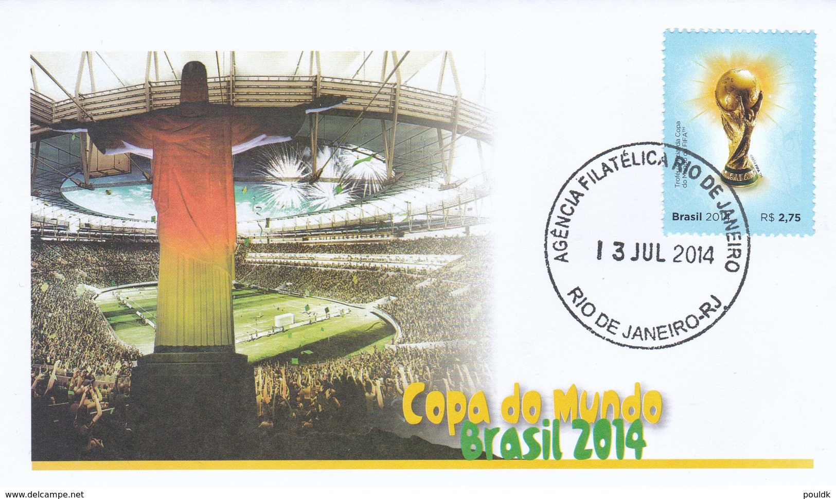 Brazil Cover 2014 FIFA World Cup Soccer Football Brazil (G94-42) - 2014 – Brazilië