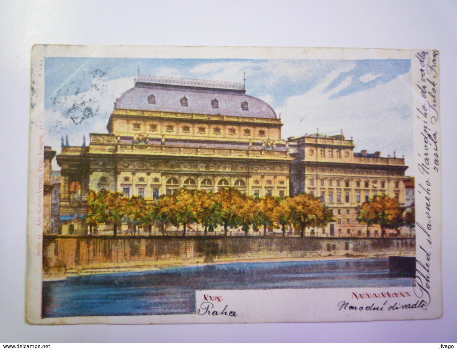 TCHEQUIE  :   PRAHA  -  Nationaltheater   1901  X - Tschechische Republik