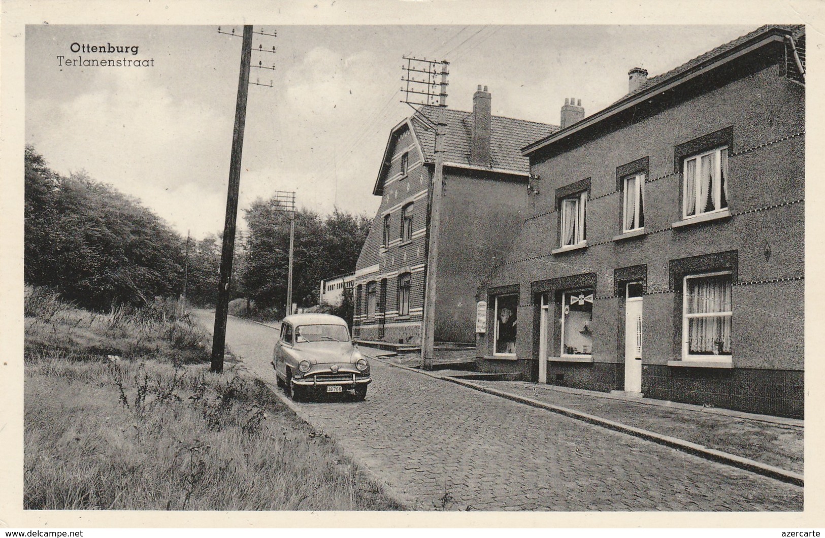 Ottenbourg , Ottenburg. Terlanenstraat ,(auto,oldtimer,fourgonette,voiture),(Overijse,Grez-Doiceau,Huldenberg,Wavre - Huldenberg